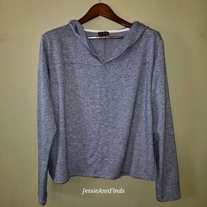 Wonderly Gray Heather Popover Hoodie Women's Size XL